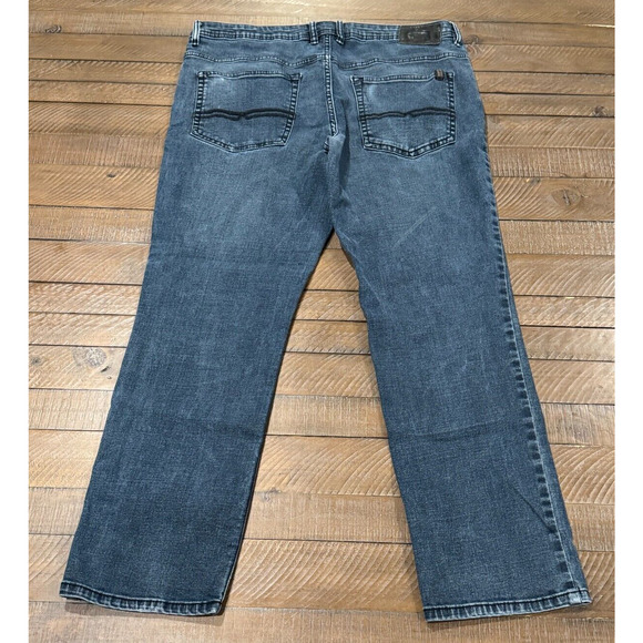 Buffalo Jeans Jackson-X Dark Wash Blue Straight Leg Stretch Denim - Size 36x30 - Picture 2 of 10